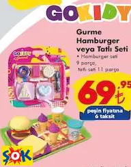 GOKİDY GURME HAMBURGER VEYA TATLI SETİ GOKİDY GURME HAMBURGER VEYA TATLI SETİ